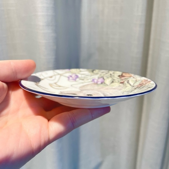 Royal Kendal English Rabbit Plate The Sheila Mannes Abbott Collection 4.75"W Fin - Picture 7 of 11